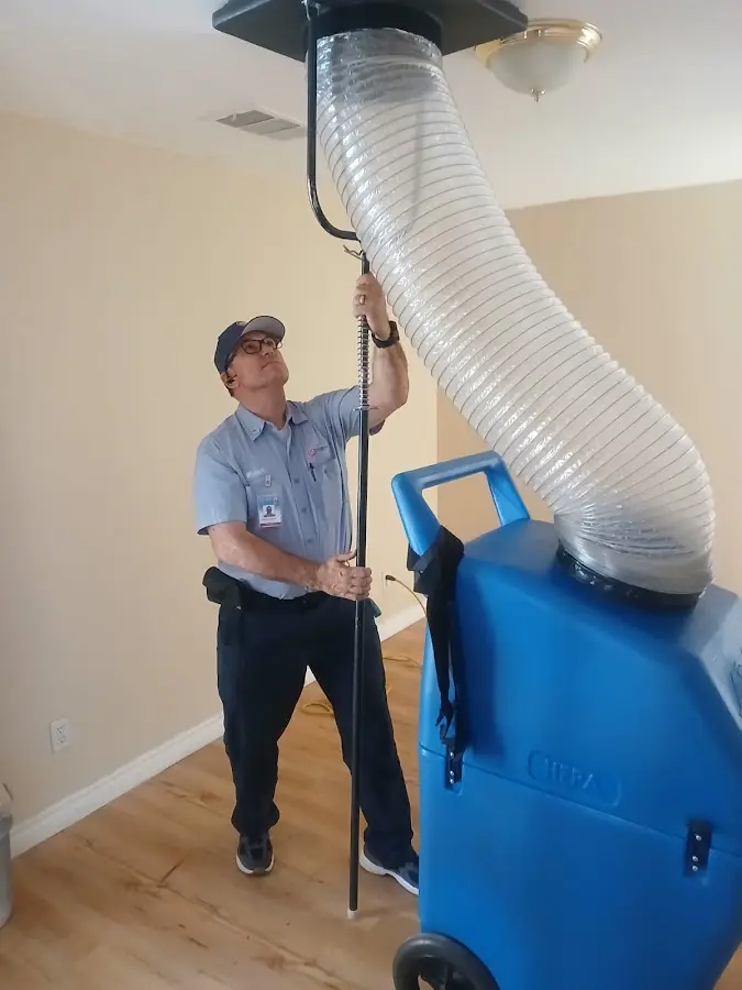 HVAC Installation technician using HEPA equipment in New Sewickley